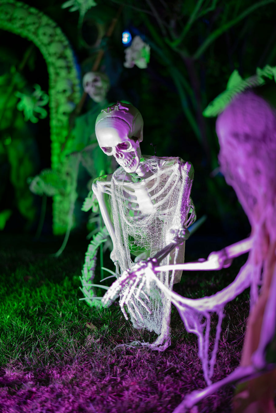 Glowing skeletons
