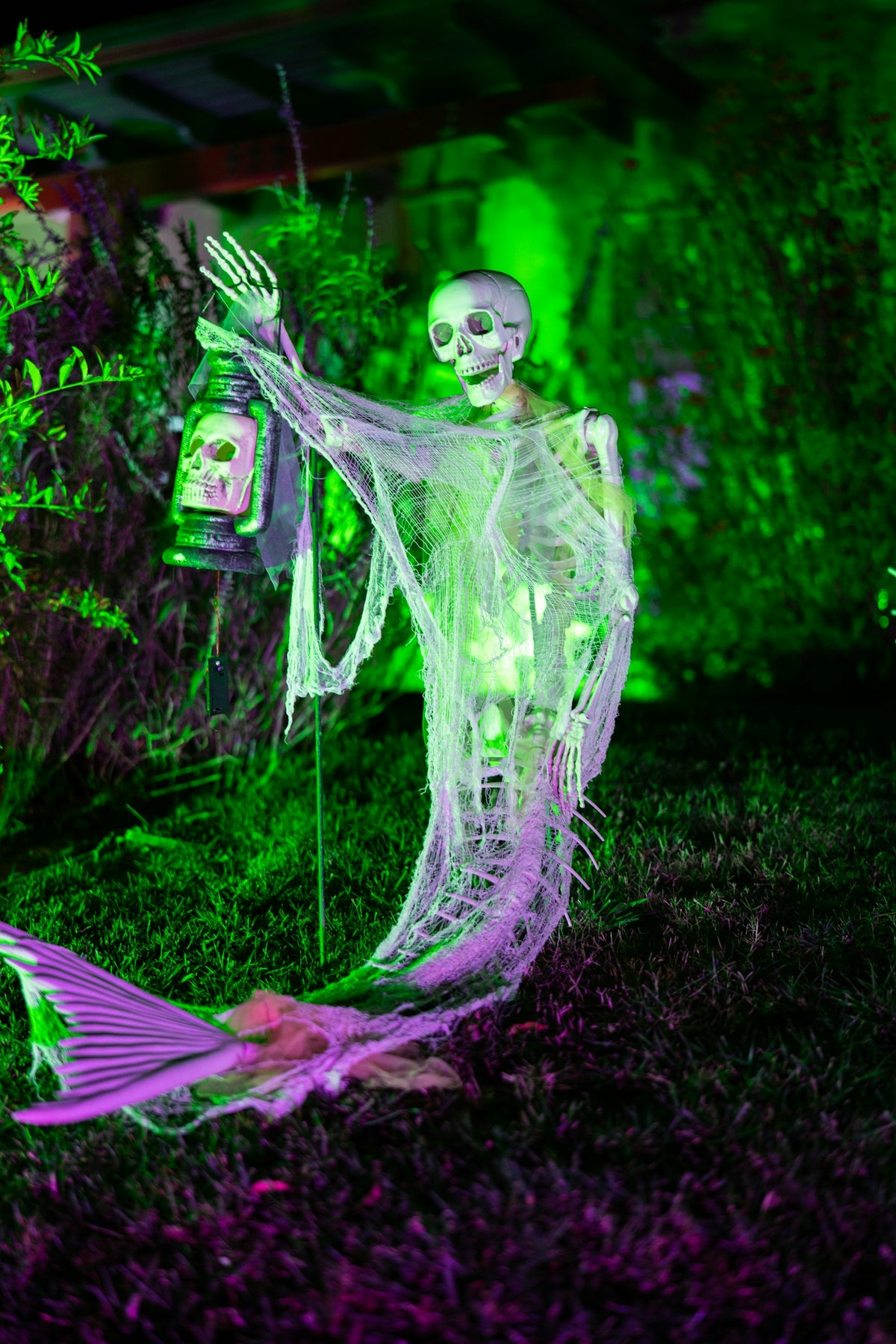 Glow-in-the-dark graveyard